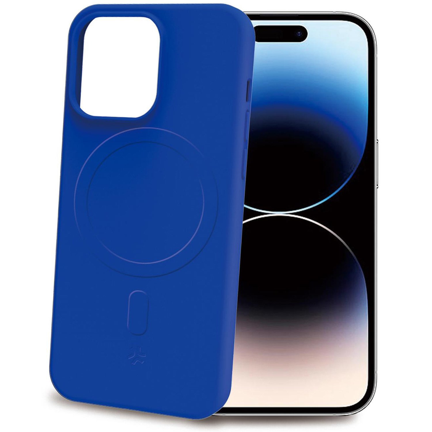 Läs mer om Celly Cromomag Soft rubber case MagSafe iPhone 15 Pro Blå