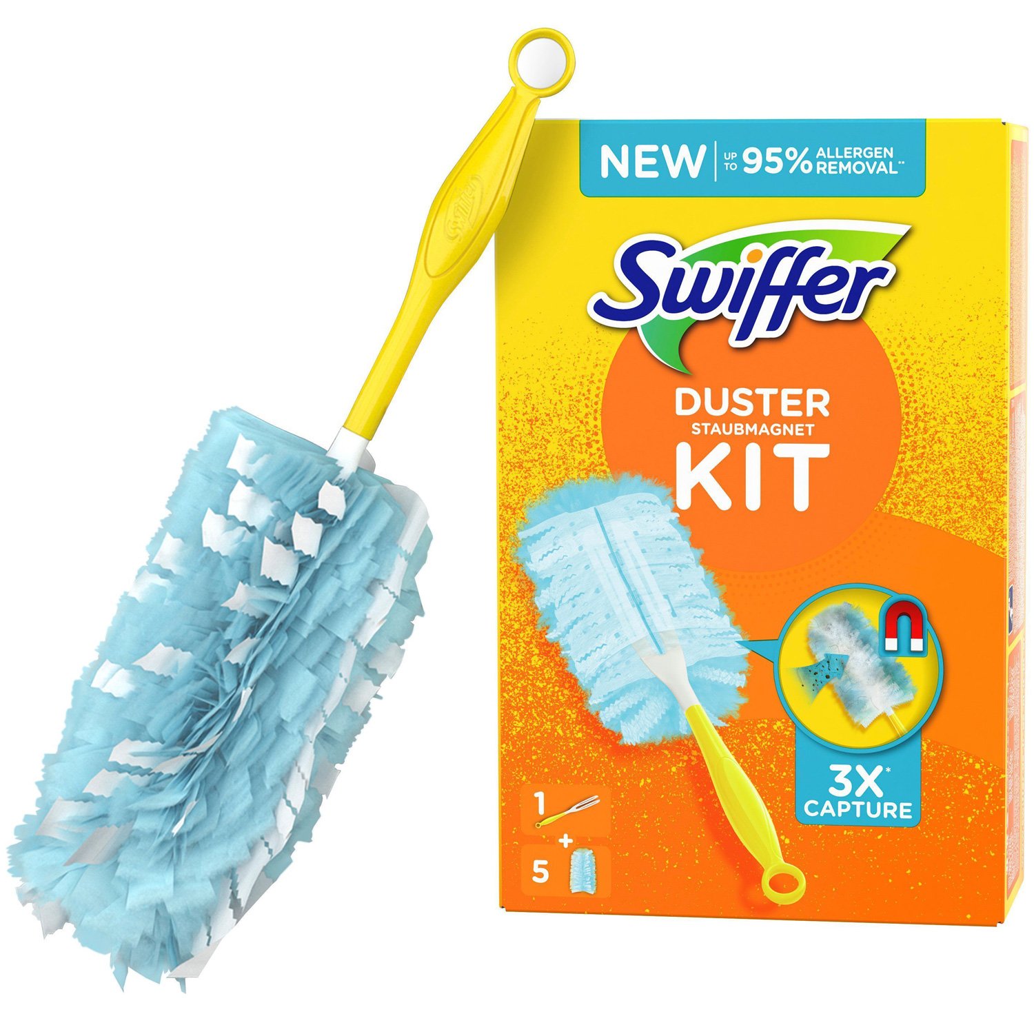 Swiffer Duster Kit 1 Handtag + 5 Refiller