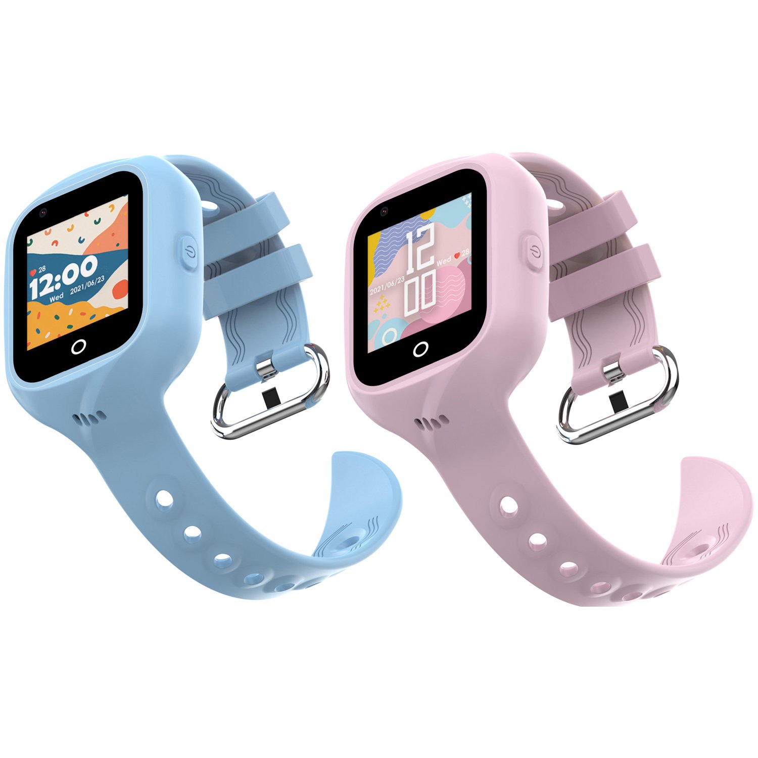 Celly Kidswatch 4G Smartwatch för barn Blå + Rosa rem