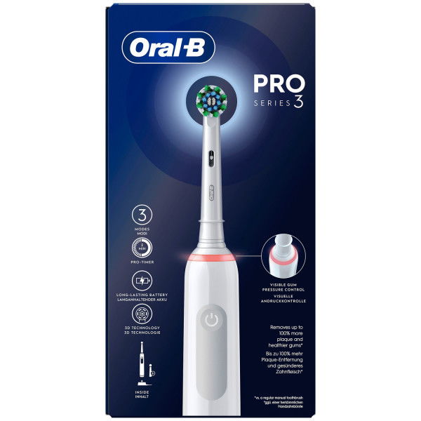 Oral B Eltandborste Pro3 White + Extra Refill