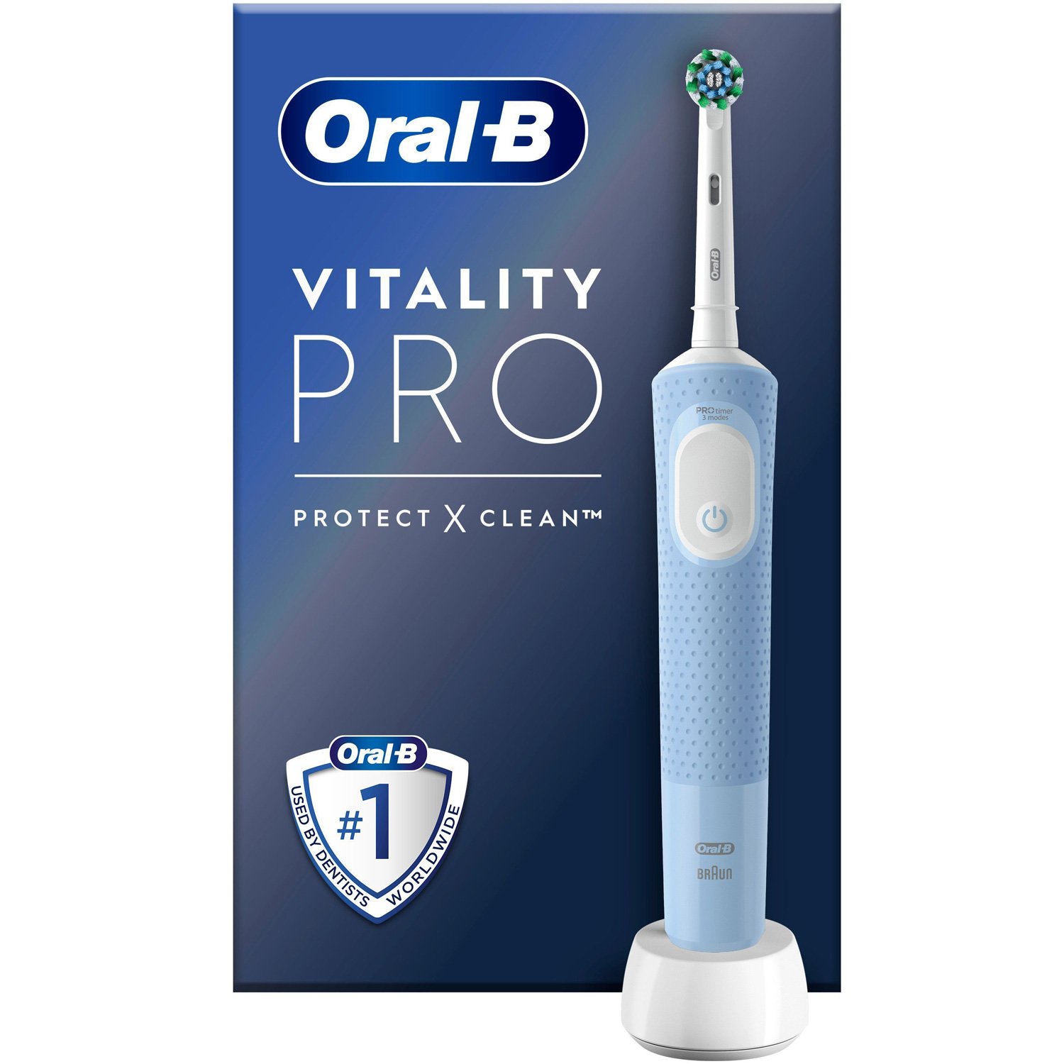 Läs mer om Oral B Eltandborste Vitality Pro Vapor Blue CA HBOX