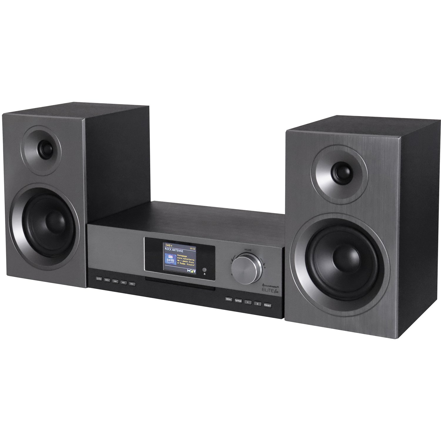 Soundmaster ICD5000SW Stereo HiFi musik-anläggning med WLAN-internet/DAB+/FM-radio, CD/MP3, USB, Bluetooth®, APP