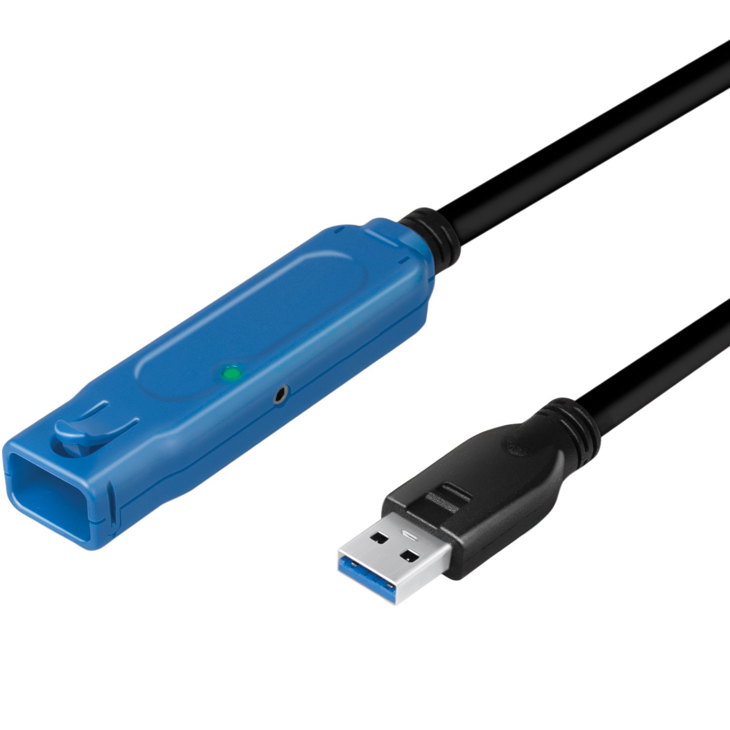 LogiLink Aktiv USB 3.0-förlängningskabel 5 Gbps 10m