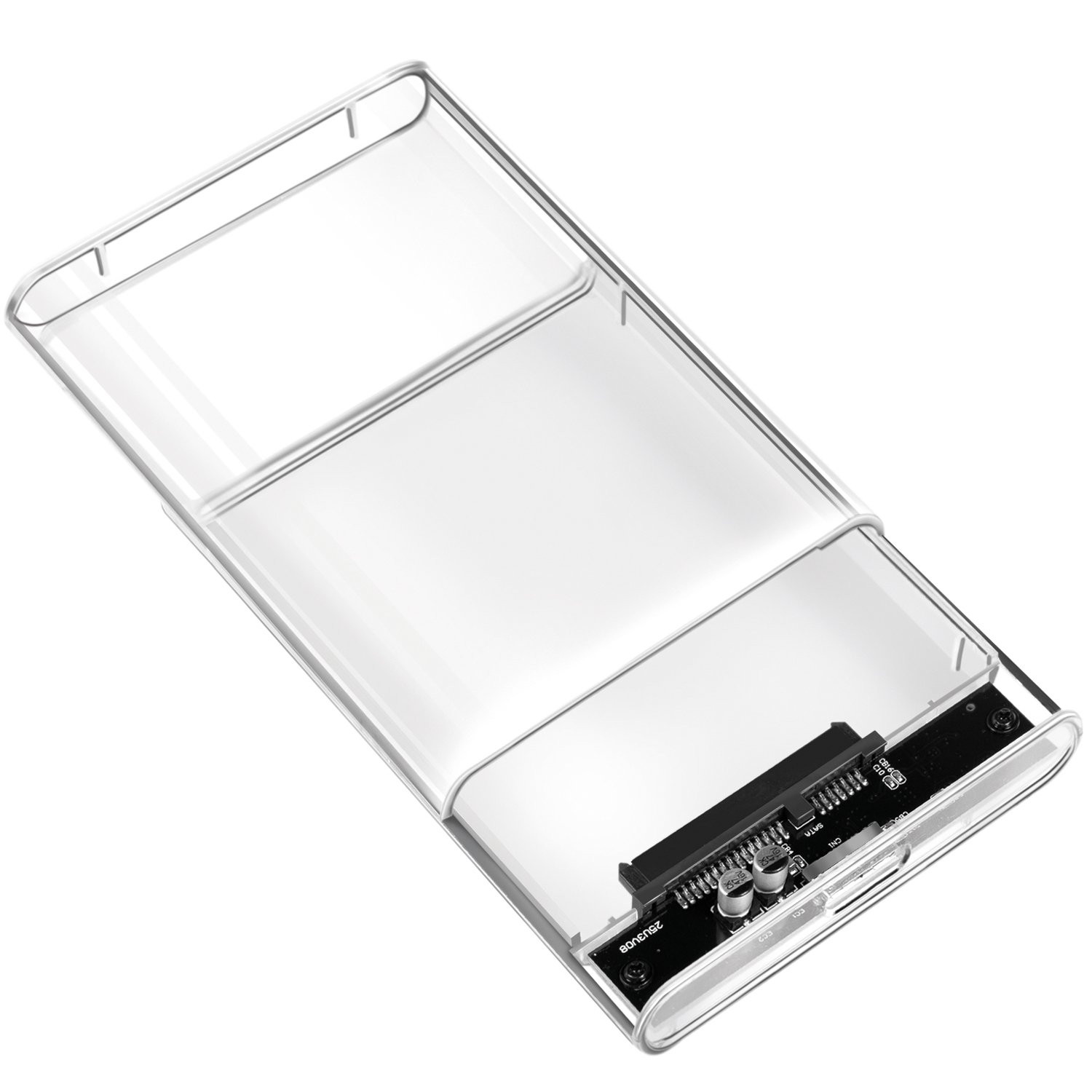 Läs mer om LogiLink Hårdiskkabinett 2,5 USB 3.0 Skruvfri design Transparent