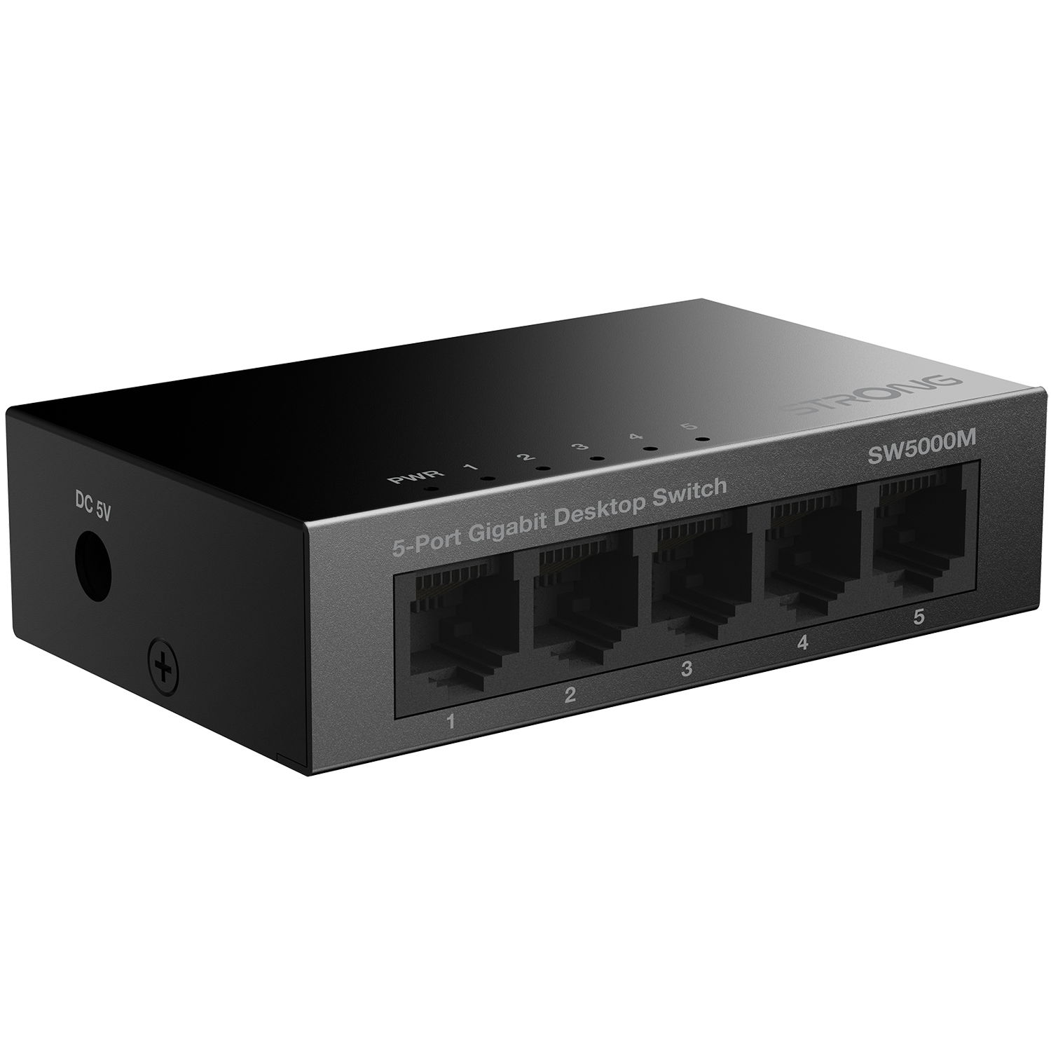 Läs mer om Strong 5-port Gigabitswitch Metall Svart