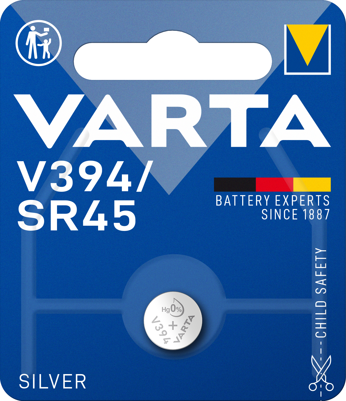 Läs mer om Varta SR45 / V394 Knappcellsbatteri Silver 1,55V 1-pack