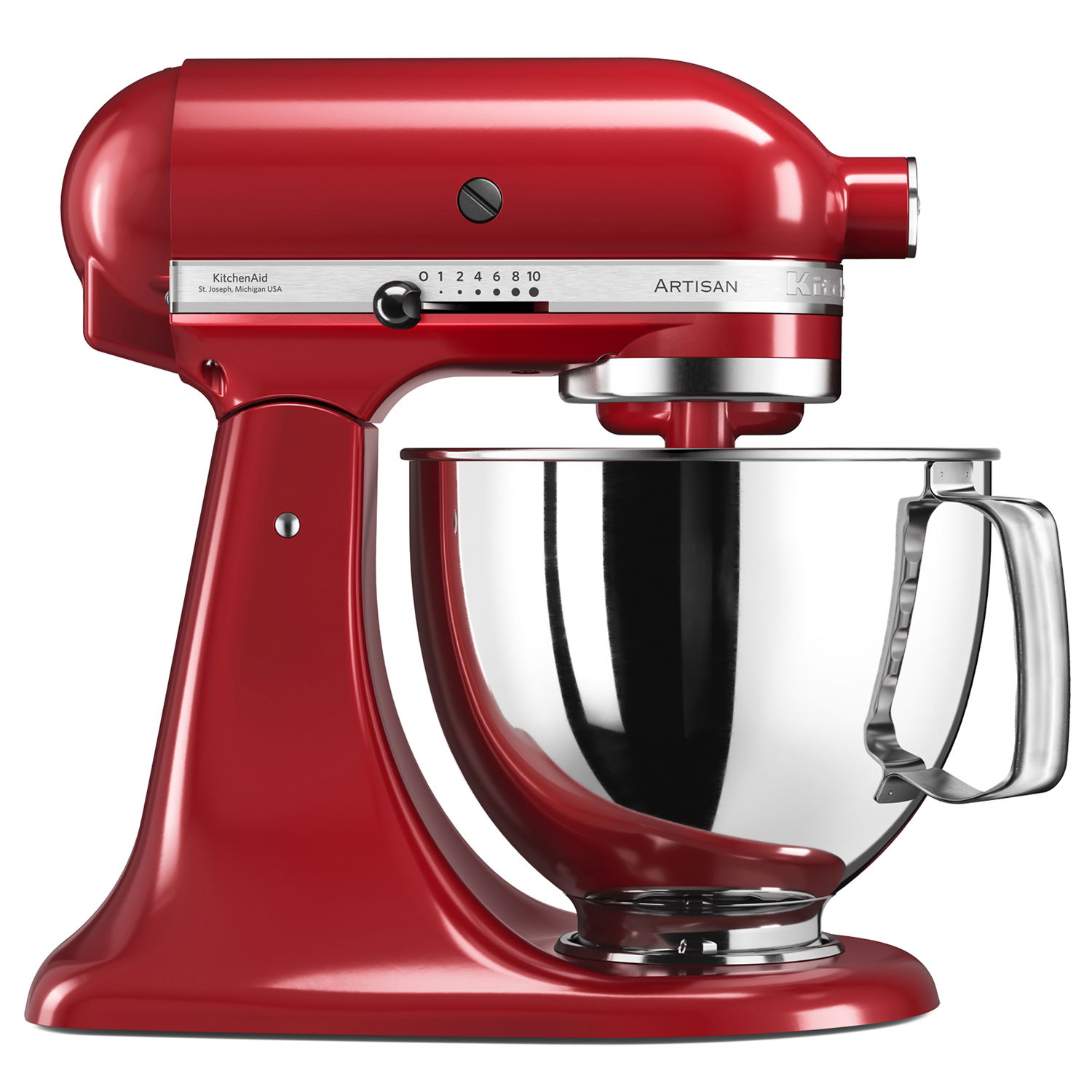 Läs mer om KitchenAid Köksmaskin 5KSM125EER Artisan Röd 4,8l