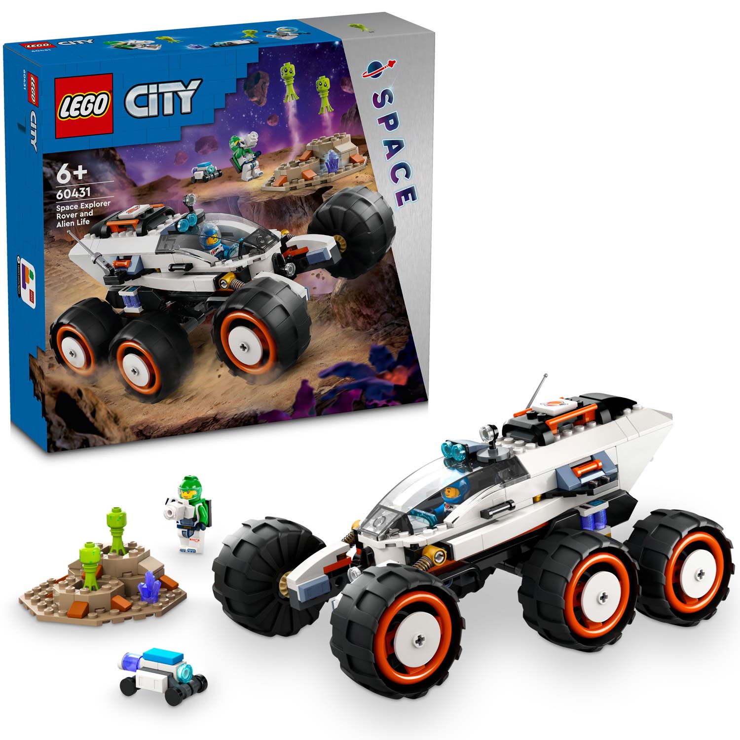 Läs mer om LEGO City - Rymdrover och utomjordiskt liv 60431