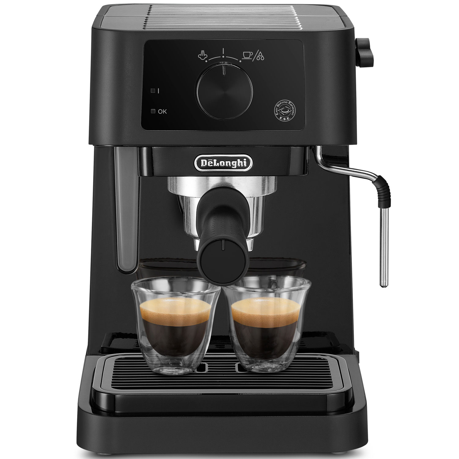 Läs mer om Delonghi Espressomaskin Manual EC235.BK Stilosa inkl. mjölkskummare