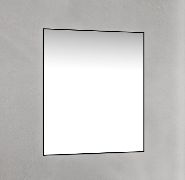 Läs mer om Macro Design Spegel Badrumsmöbel Belysning : Utan Belysning BADRUMSMÖBEL Spegel : Med Svart Ram BADRUMSMÖBEL Bredd CM : 60 cm