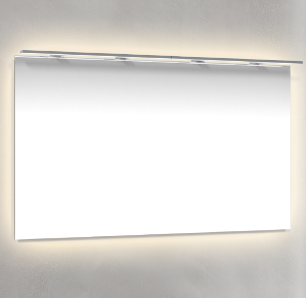 Läs mer om Macro Design Spegel Med Rampbelysning Badrumsmöbel Belysning : Med Ramp-belysning & Ambilight BADRUMSMÖBEL Spegel : Utan Ram BAD