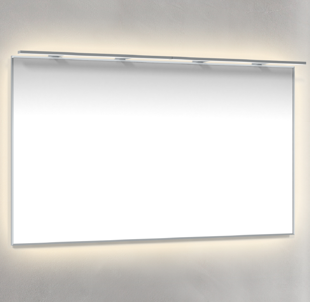 Läs mer om Macro Design Spegel Med Rampbelysning Badrumsmöbel Belysning : Med Ramp-belysning & Ambilight BADRUMSMÖBEL Spegel : Med Krom Ram
