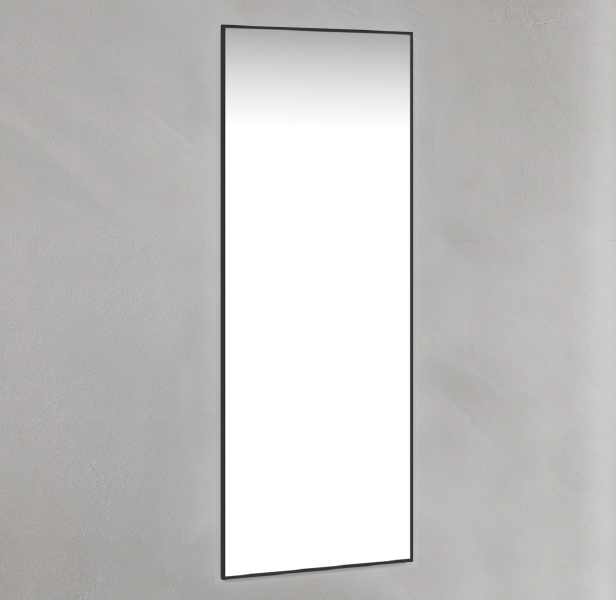 Läs mer om Macro Design Avlång Spegel Badrumsmöbel Belysning : Utan Belysning BADRUMSMÖBEL Spegel : Med Svart Ram